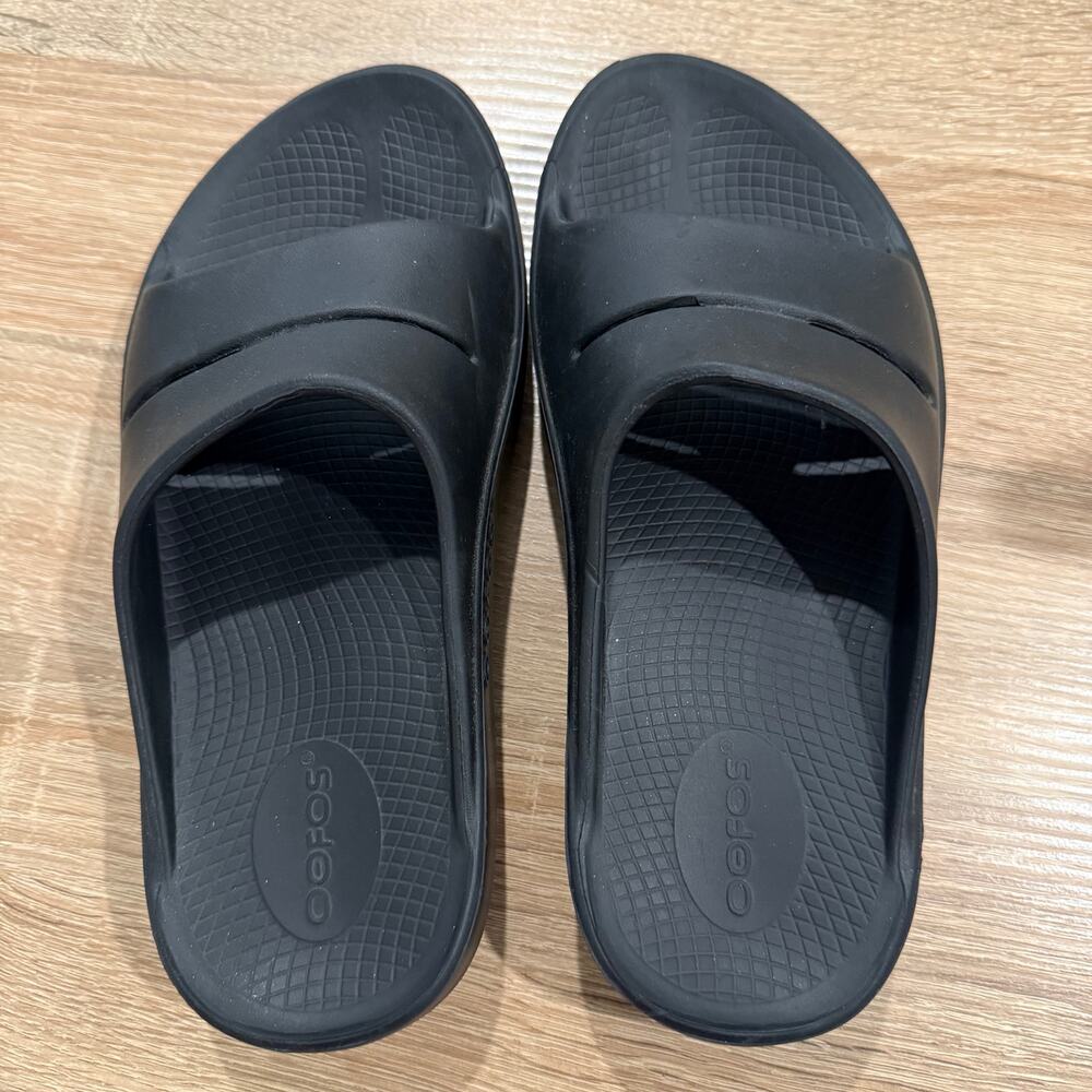 OOFOS OOahh Slide Sandal mens-5 womens-7 black unisex